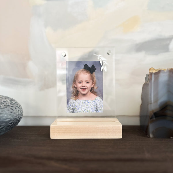 Mini Acrylic & Wood Picture Frame