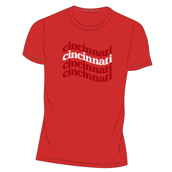 Cincinnati Groovy Text Unisex T-Shirt