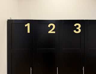 Locker Room Number Sign - A9 Sign