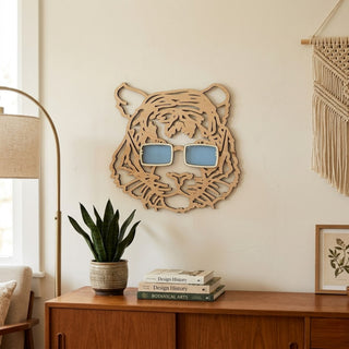 Bengal Tiger / Burrow Glasses Floating Sign