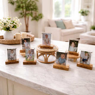 Personalized Mini Acrylic & Wood Picture Frame