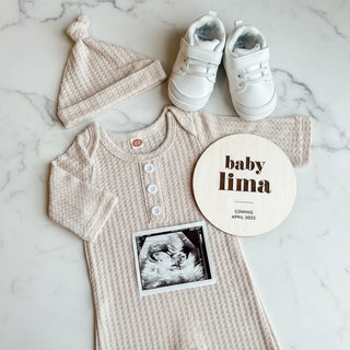 Personalized Simple Pregnancy Announcement Plaque