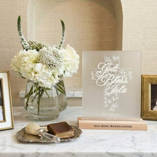 Personalized God Bless Acrylic Sign