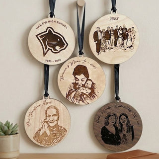 Personalized Wood Image Ornament