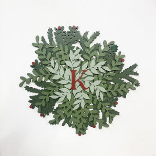 Personalized Wooden Wreath