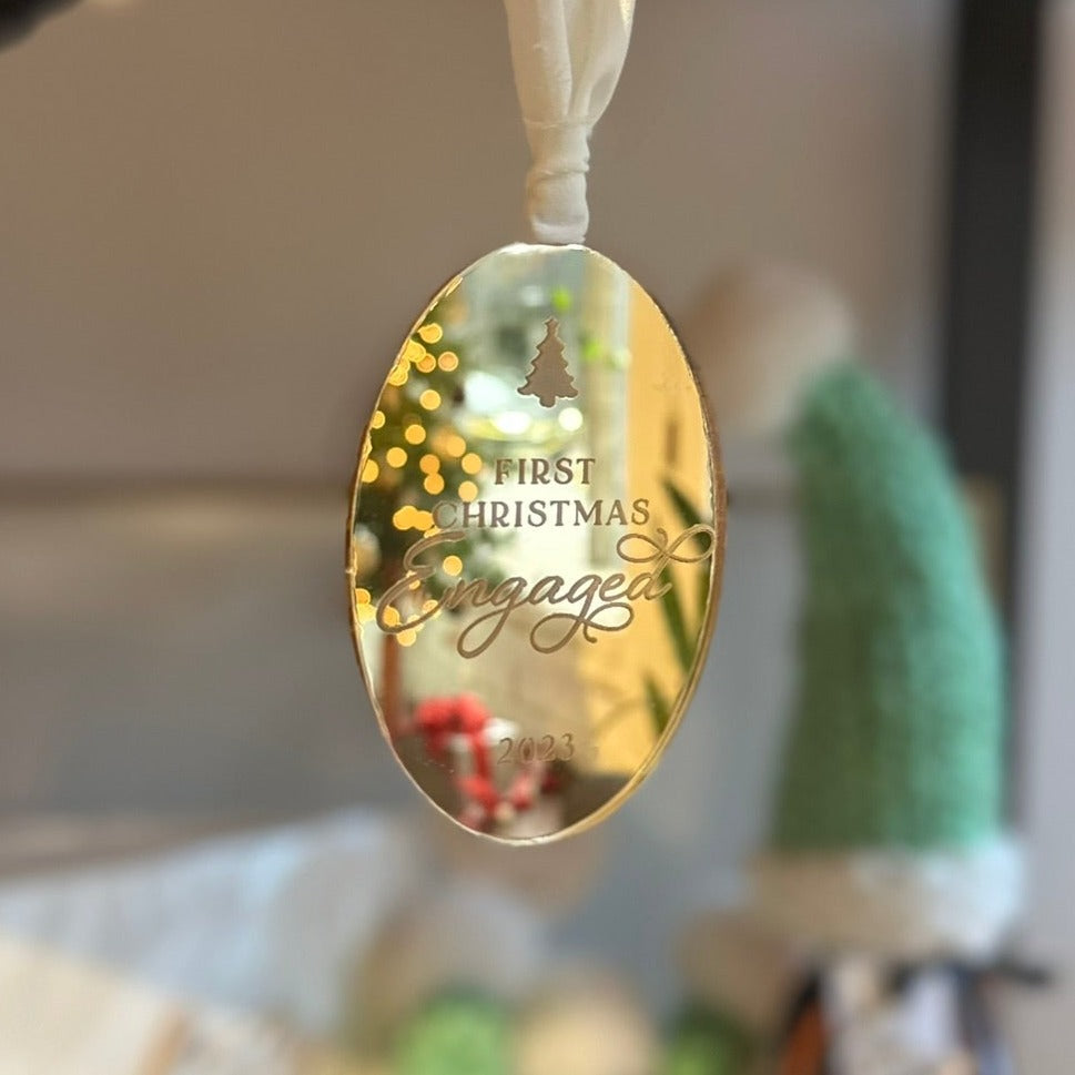 First Christmas Mirrored Ornament