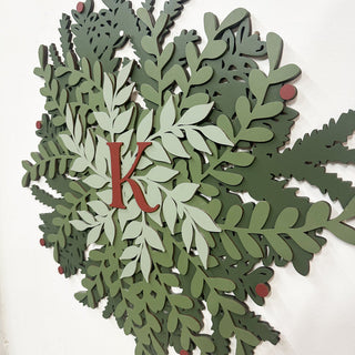 Personalized Wooden Wreath