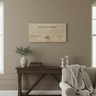 Personalized Family Tree Hard Wood Sign