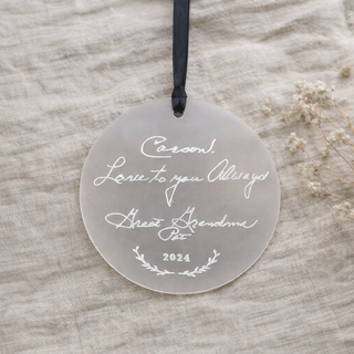 Personalized Handwritten Ornament
