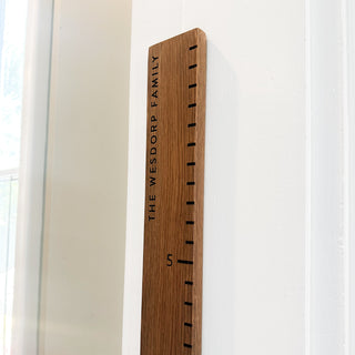 Personalized Growth Chart Hard Wood Sign