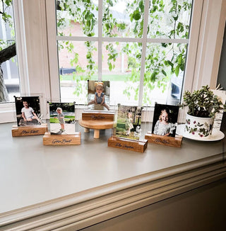 Personalized Mini Acrylic & Wood Picture Frame