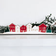 Winter Village Wood + Acrylic Table Scape