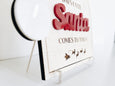 Personalized Santa Hat Countdown Sign