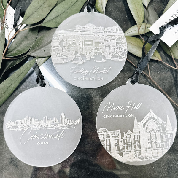 Local Image Engrave Acrylic Ornament