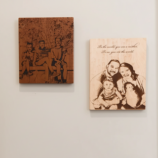 Personalized Image Hard Wood Sign