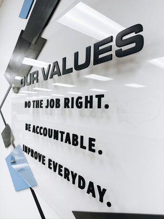 detail of diamond outline large scale installation mission statement