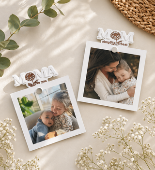 Mom Photo Holder + Keepsake Magnet Holder