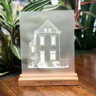 personalized acrylic house etch