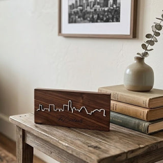 Personalized Hard Wood City Scape