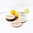 Personalized City Skyline Coasters [Set of 4]