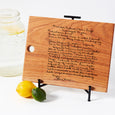 Personalized Recipe or Handwritten Note Cutting Board