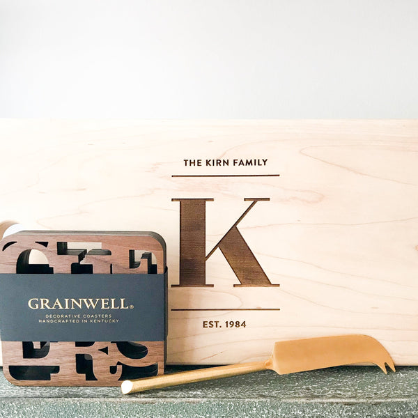 Personalized Cheese Board Gift Set