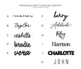 Personalized Last Name Floating Script