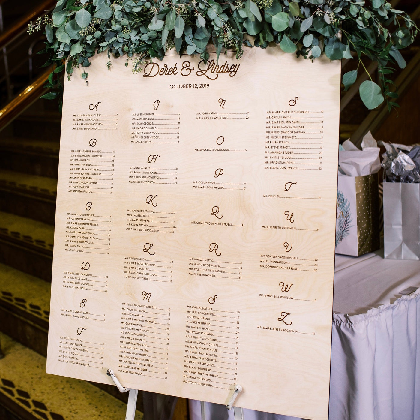 Wedding Wooden Seating Chart