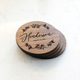 Personalized Greenery Coasters [Set of 4]