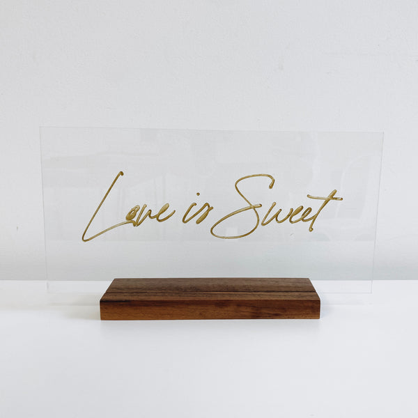 Wedding Acrylic Small Table Signage