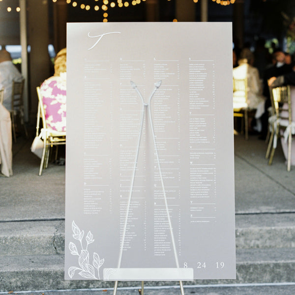 Wedding Acrylic Seating Chart