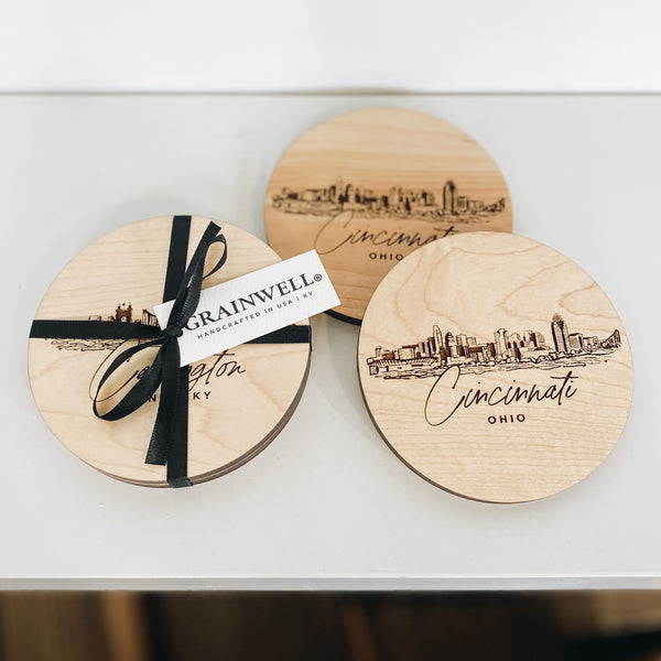 Illustrative City Skyline Coasters