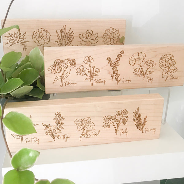 Illustrative Plant Plaques