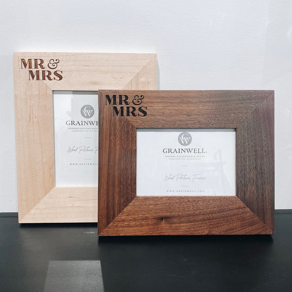 Mr & Mrs Hard Wood Frame