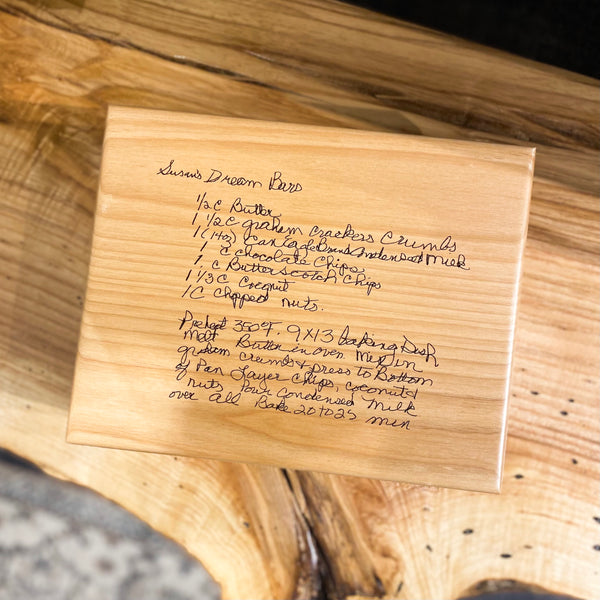 Personalized Recipe Keepsake Box