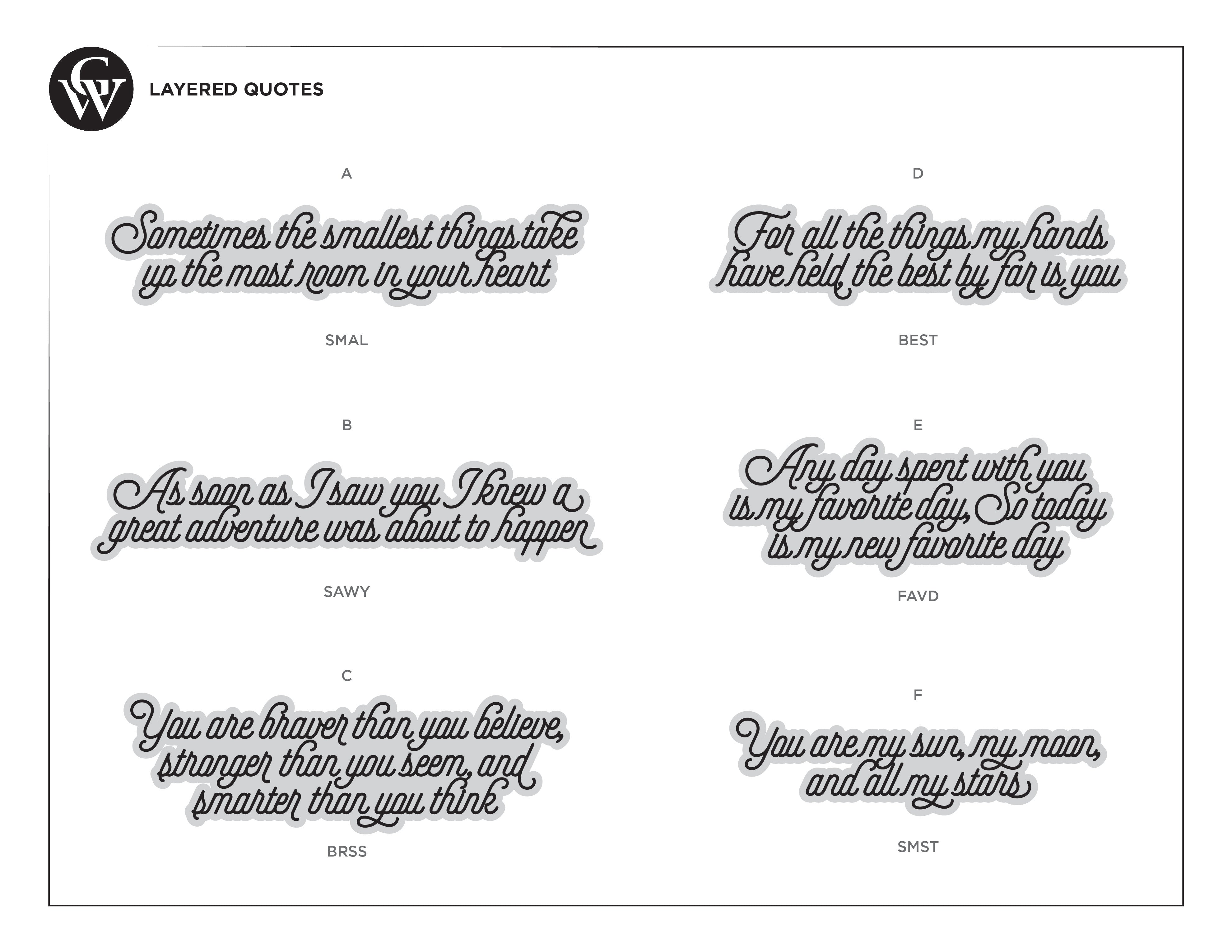 Layered Quotes
