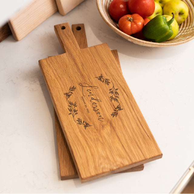 Personalized Cutting Board with Handle – Grainwell