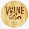 Personalized Wine Bar or Cellar Barrel Head