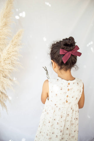Oversized Schoolgirl Bow // Mulberry- CLEARANCE *FINAL SALE*