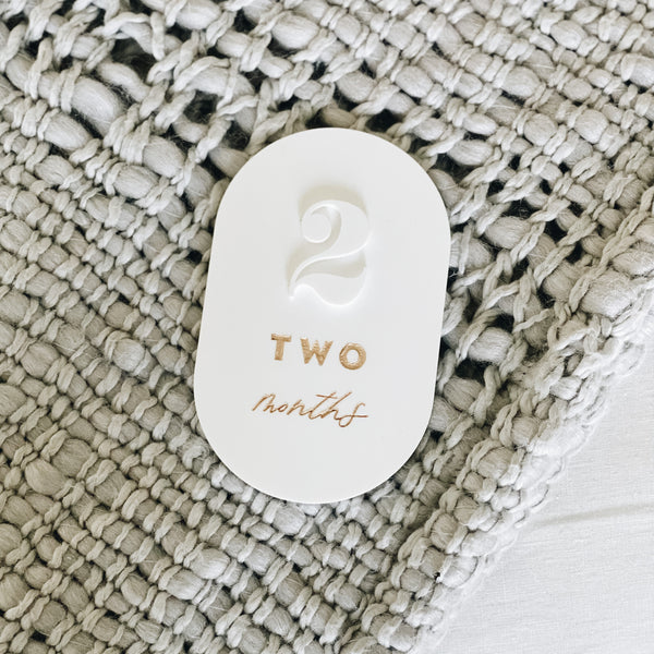 Oval Acrylic Milestone Plaques