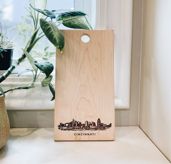 Illustrative Skyline Cutting Board